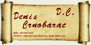 Denis Crnobarac vizit kartica